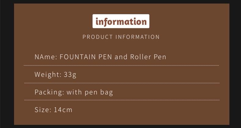 Personalized Golden Text Engraved Fountain Pen -  Commemorative Stationery Gift.