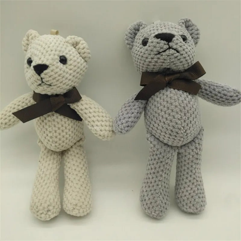 20CM Teddy Bear Key Chain - Plush Doll Toy, Bag Charm Keyring, Wedding Trinket.