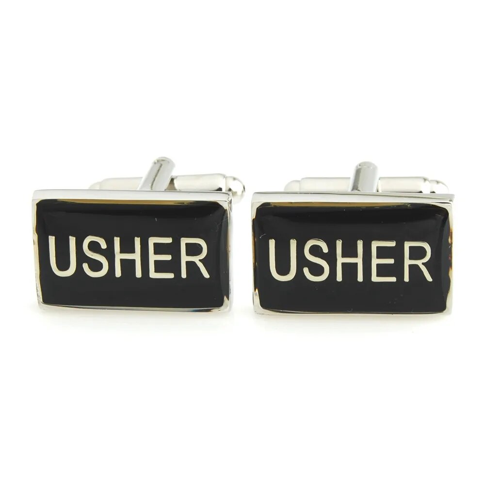 Father of the Groom,Father of the Bride,God Father,Usher Wedding Cufflinks