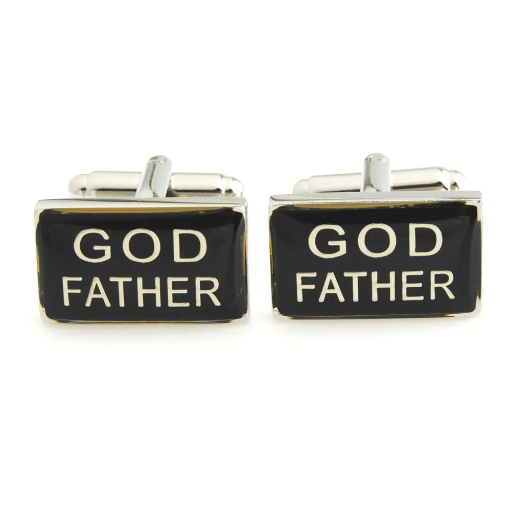 Father of the Groom,Father of the Bride,God Father,Usher Wedding Cufflinks