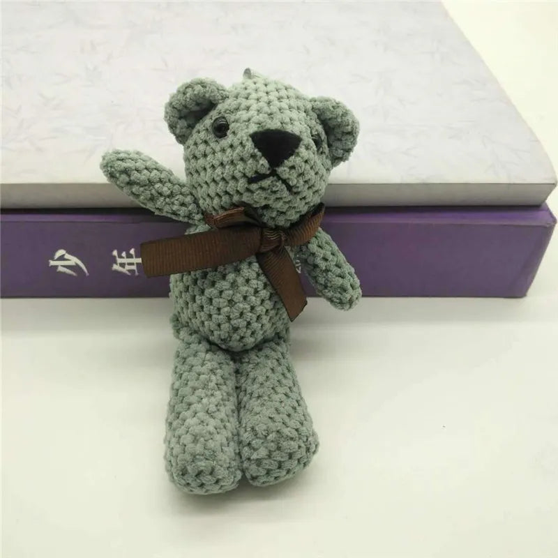 20CM Teddy Bear Key Chain - Plush Doll Toy, Bag Charm Keyring, Wedding Trinket.