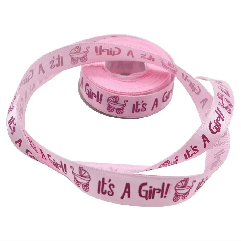 10Yards Roll: "It's a Boy/Girl" Ribbon, Baby Shower, Christening & Christmas Crafts.