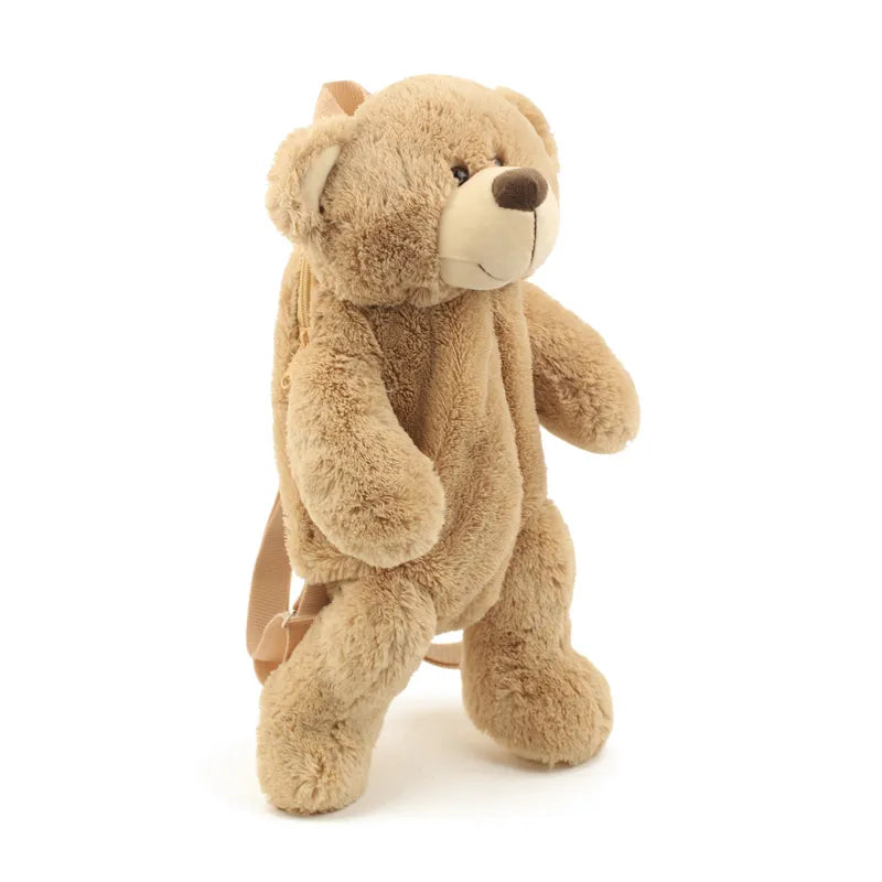Plush Cartoon Bear Backpack - Teddy Bear Casual Bag, Soft & Lovely