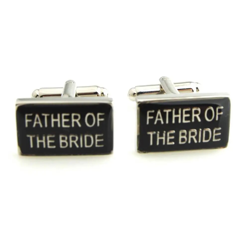 Father of the Groom,Father of the Bride,God Father,Usher Wedding Cufflinks