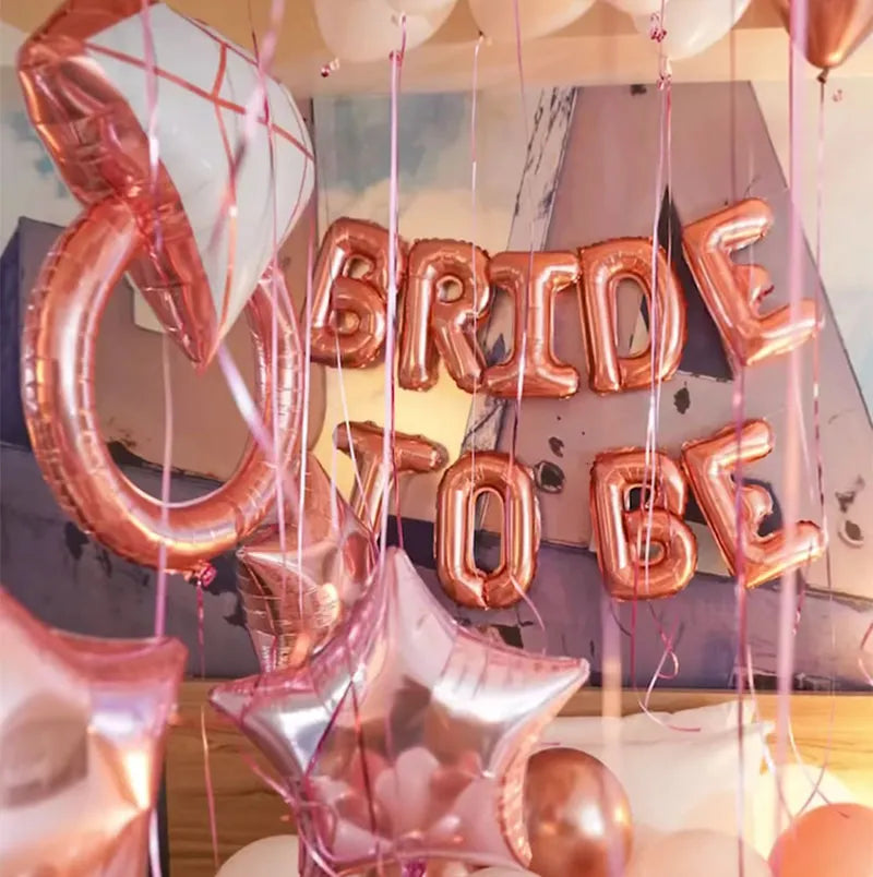 Bride-to-Be Ring & Champagne Foil Balloon: Wedding, Hen, Bridal, Birthday & Valentine's Decor.