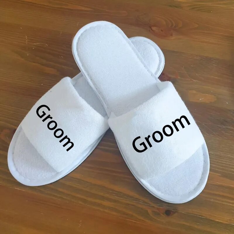 Groom-to-Be Slippers & Boxer Brief: "Off the Market" Wedding Decor, Bachelor & Bridal Shower Gift Bag.