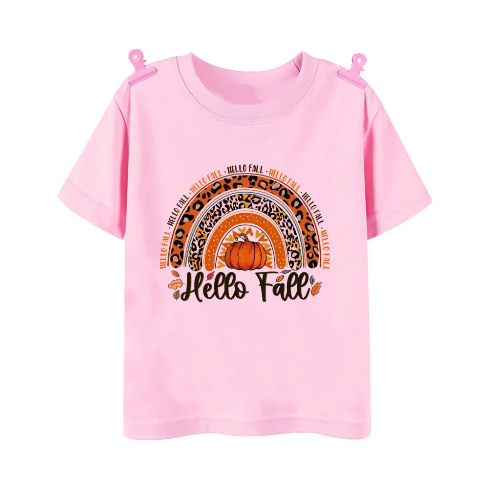 "Little Pumpkin Spice" Kids Tee - Fall Festive Shirt for Halloween & Thanksgiving.