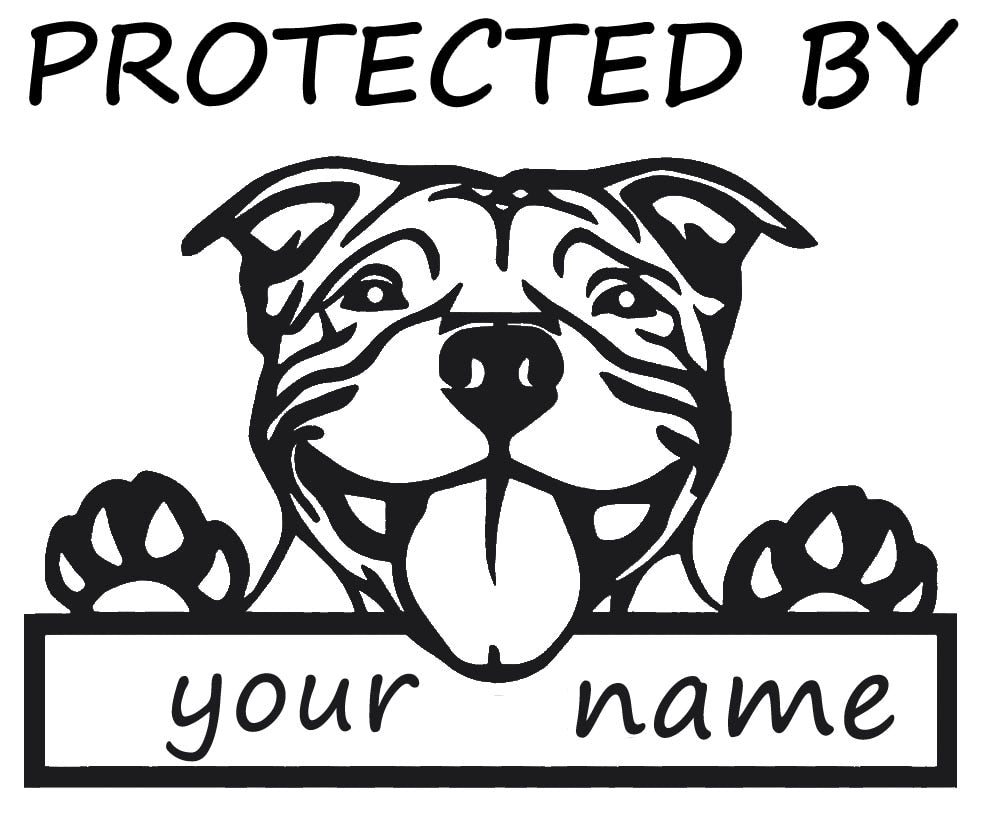 Protected By Dog Personalized Baby Bodysuit - Custom Name Romper, Toddler Outfit.