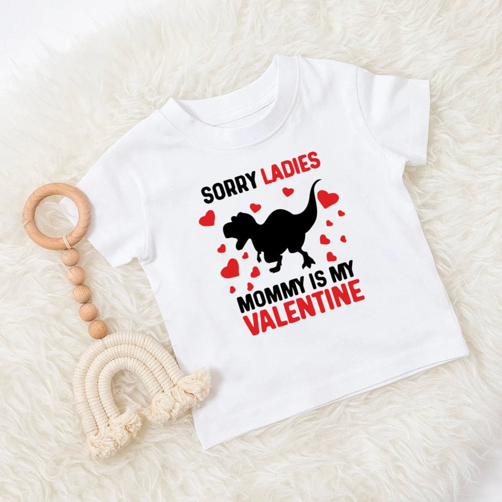 Mommy & Daddy's Valentine Kids T-Shirt - Child Top, Boys & Girls