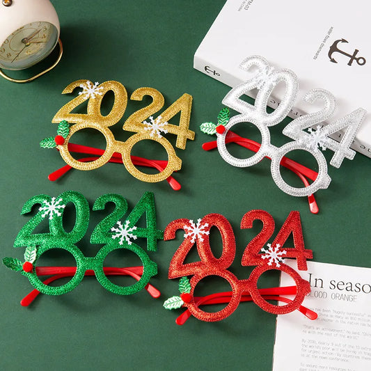 2024 Snowflake Glasses: New Year & Christmas Party Kids' Gifts