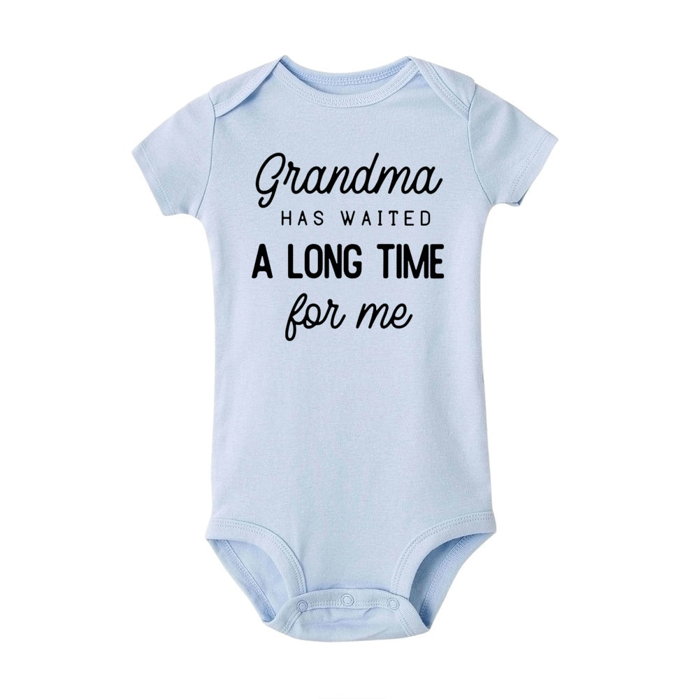 Grandma You Gotta Come Get Me Baby Jumpsuit - Summer, Short Sleeve, Infant Ropa, Holiday Gift.