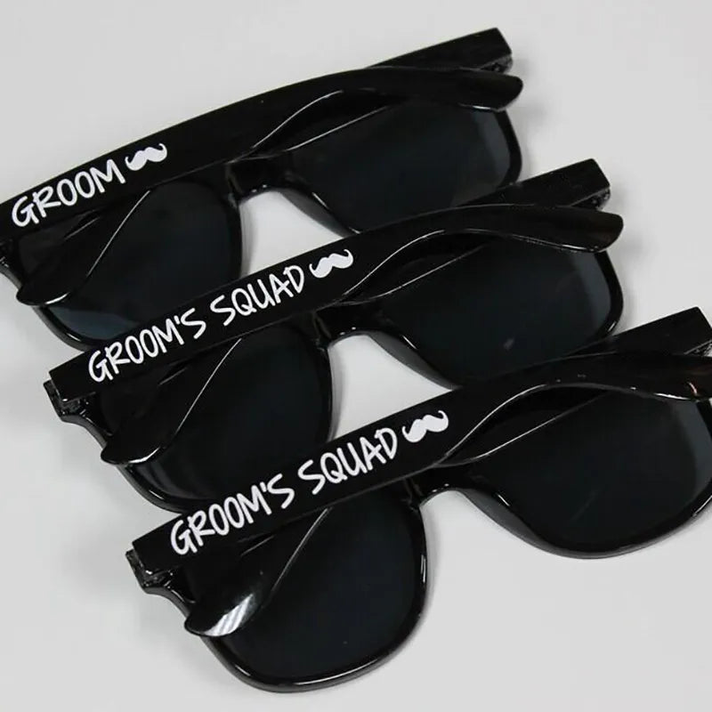 Groom Squad Sunglasses: Beach Wedding, Bachelor Party Decor & Groomsman Proposal Gift.