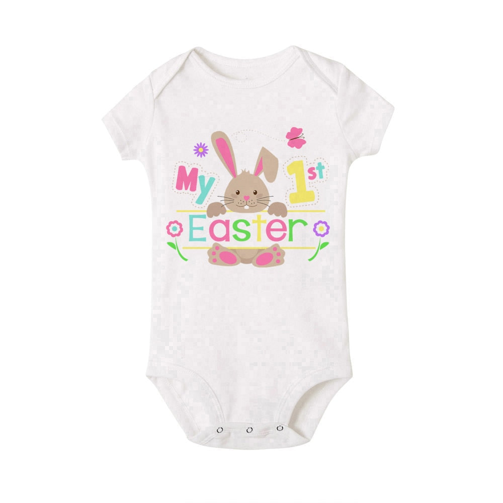 My First Easter Baby Bodysuit - Newborn Romper, Boys & Girls, Cute Toddler Playsuit