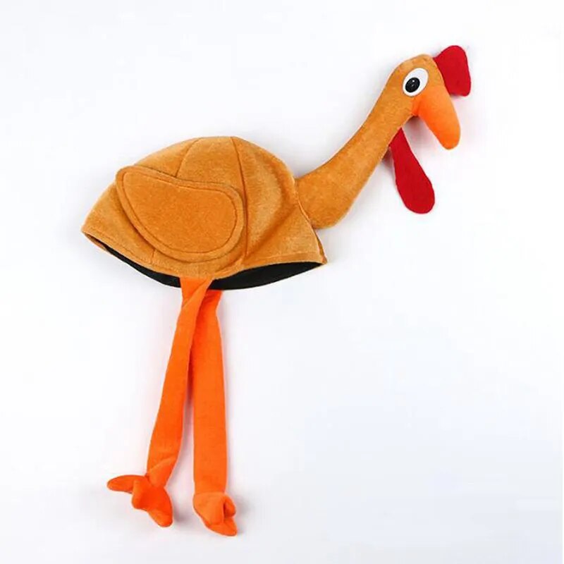 "Monica's Moving Turkey Hat" - Thanksgiving Friends Party Hat & Decoration.