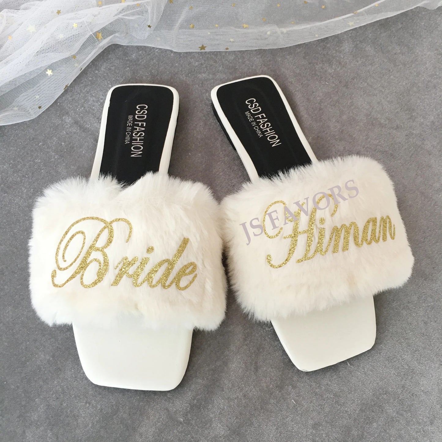 Custom Flur Sandal: Mother, Sister, Bride & Bridesmaid Indoor/Outdoor Slippers Personalized Gifts.