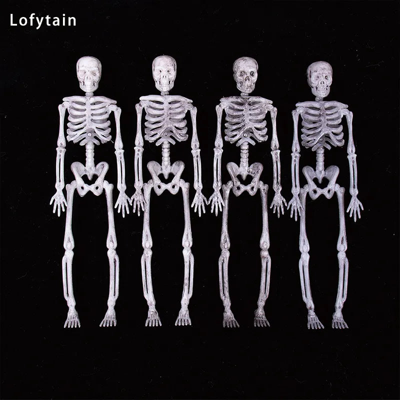 Lofytain 4Pcs 17cm Fake Human Skeleton - Halloween Party Home Decor Bones.
