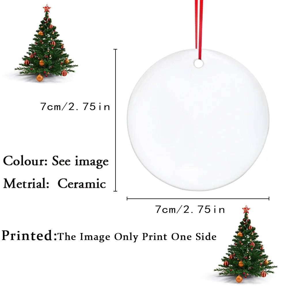 Custom Christmas Ornament: Family Pendant, Name Xmas Decor, Monogram Photo Keepsake Gift.