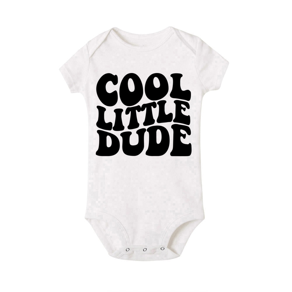 Cool Little Dude Bodysuit - Cute Newborn Romper, Infant Playsuit, Baby Shower Gift.