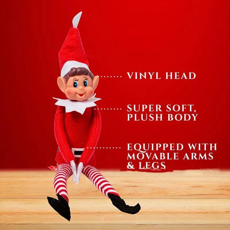 Plush Elf Doll Ornaments: Christmas Tree Decor, Boys & Girls Elf Toys for New Year Home.