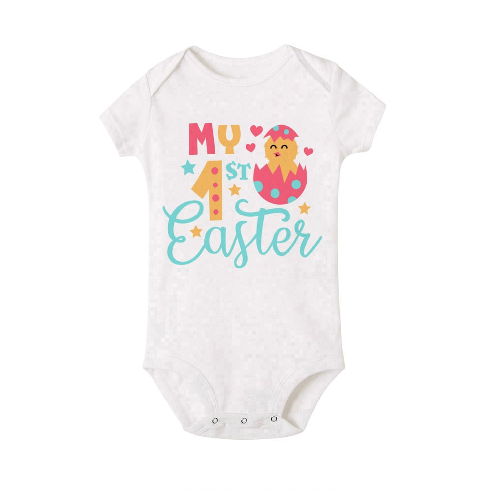 My First Easter Baby Bodysuit - Boys & Girls Romper, Infant Party Outfit, Toddler Playsuit Gift.