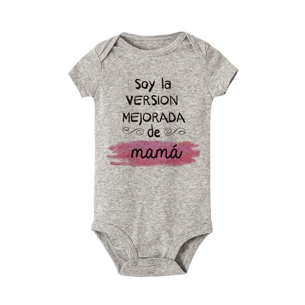 I'm Improved Version of Mom Baby Bodysuit - Romper for Boys & Girls, Newborn Jumpsuit