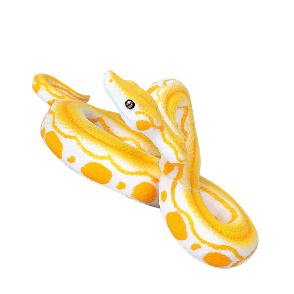 April Fools' Day Python Toy: Funny, Scary, High Simulation (Yellow).