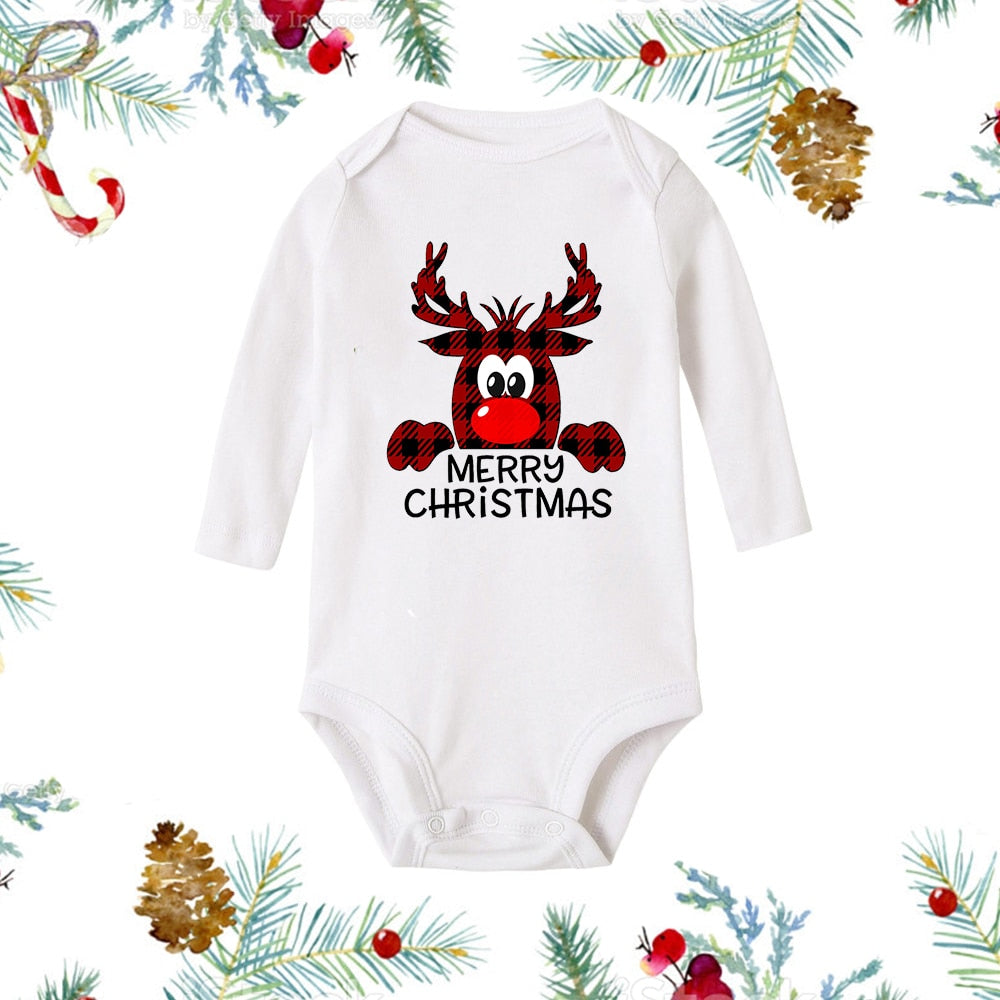 My First Christmas Newborn Romper - Snowman Print, Infant Xmas Gift