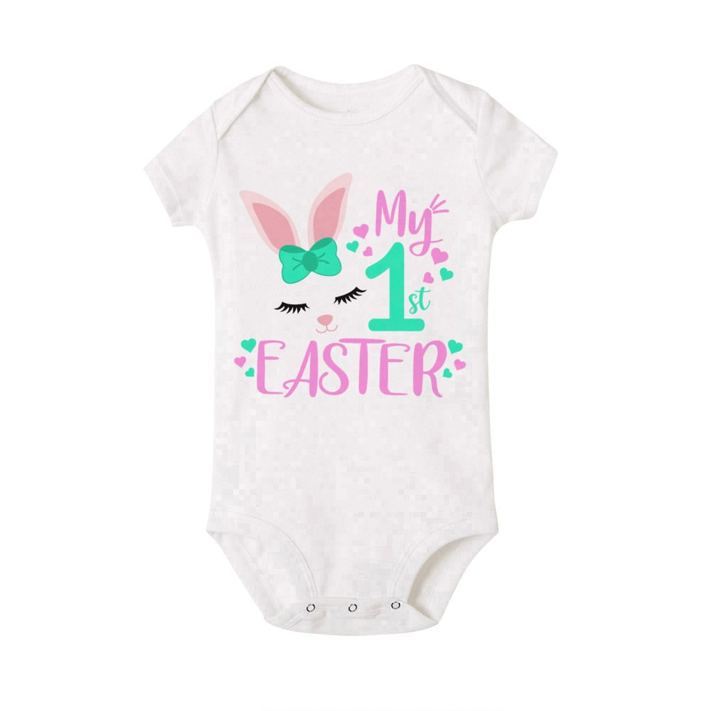 My First Easter Baby Bodysuit - Newborn Romper, Boys & Girls, Cute Toddler Playsuit