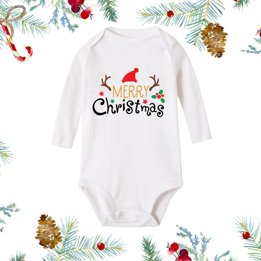 My First Christmas Newborn Romper - Snowman Print, Infant Xmas Gift