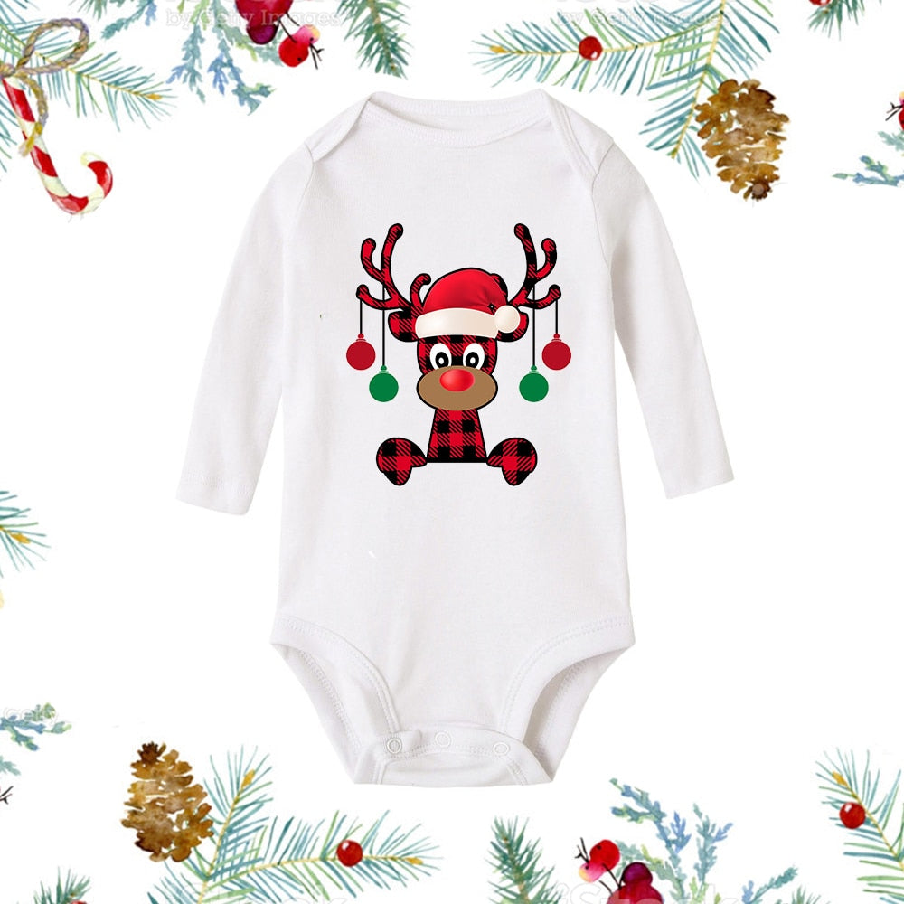 My First Christmas Newborn Romper - Snowman Print, Infant Xmas Gift