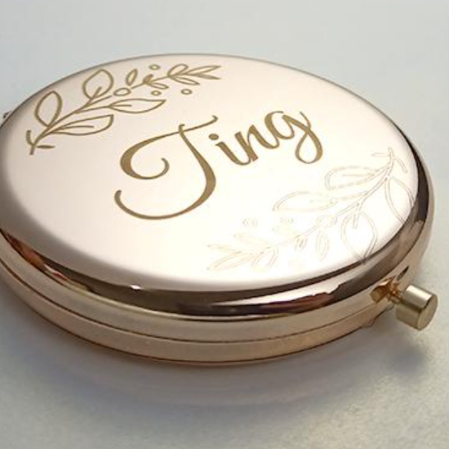 Personalized Engraved Compact Mirror - Name