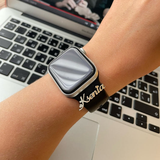 Personalized Custom Abbreviation Name Watch Band - Decorative Ring for iPhone Watch.