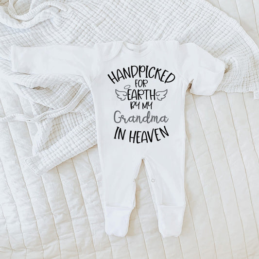 Hand Picked by Heaven Babygrow - Personalised Sleepsuit