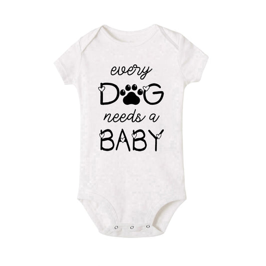 Every Dog Needs A Baby Bodysuit - Newborn Romper, Cute Infant Playsuit, Boys & Girls Gift