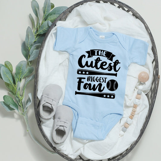 Cutest Baseball Fan Baby Bodysuit - Infant Jumpsuit, Boys & Girls Clothes, Newborn Shower Gift